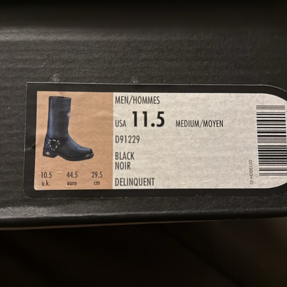 NWT Harley Davidson Skull Boots with side zipper - Picture 5 of 5